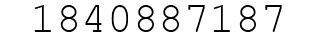 Number 1840887187.