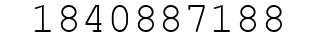 Number 1840887188.