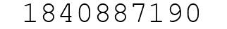 Number 1840887190.