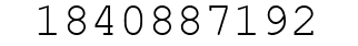 Number 1840887192.