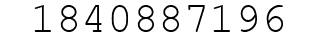 Number 1840887196.
