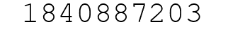 Number 1840887203.