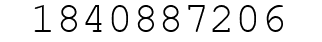Number 1840887206.