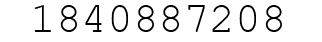 Number 1840887208.