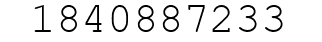 Number 1840887233.