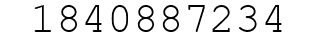 Number 1840887234.