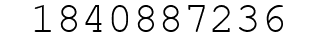 Number 1840887236.