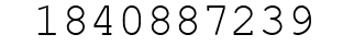 Number 1840887239.