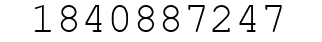 Number 1840887247.