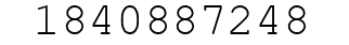 Number 1840887248.