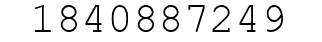 Number 1840887249.