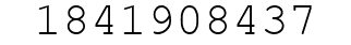 Number 1841908437.