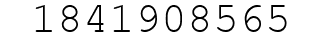 Number 1841908565.