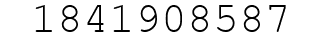 Number 1841908587.