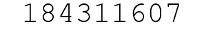 Number 184311607.