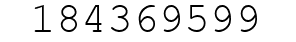 Number 184369599.
