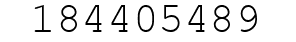 Number 184405489.