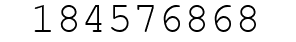 Number 184576868.
