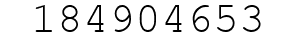 Number 184904653.
