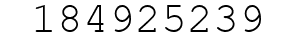Number 184925239.