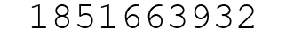 Number 1851663932.
