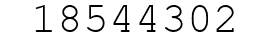 Number 18544302.