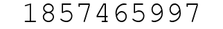 Number 1857465997.