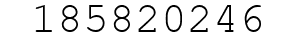 Number 185820246.