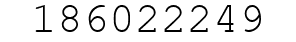 Number 186022249.