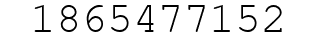 Number 1865477152.