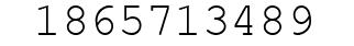 Number 1865713489.