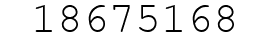 Number 18675168.
