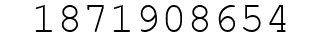 Number 1871908654.