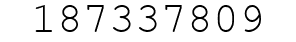 Number 187337809.