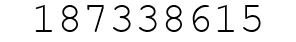 Number 187338615.