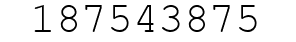Number 187543875.