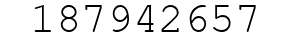 Number 187942657.