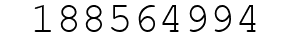 Number 188564994.