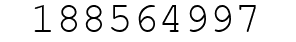 Number 188564997.