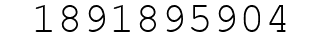 Number 1891895904.