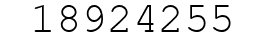 Number 18924255.