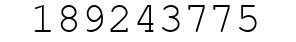 Number 189243775.