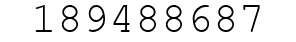 Number 189488687.