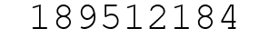 Number 189512184.