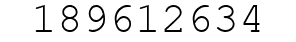 Number 189612634.