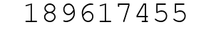 Number 189617455.