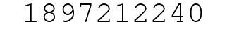 Number 1897212240.