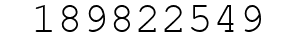 Number 189822549.