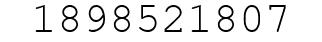Number 1898521807.