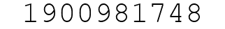 Number 1900981748.